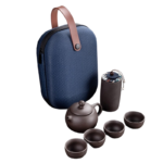 Kit Voyage Bleu : Service à thé en porcelaine Chinois 6
