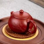 Théière à thé en argile rouge faite à la main 160ml_5