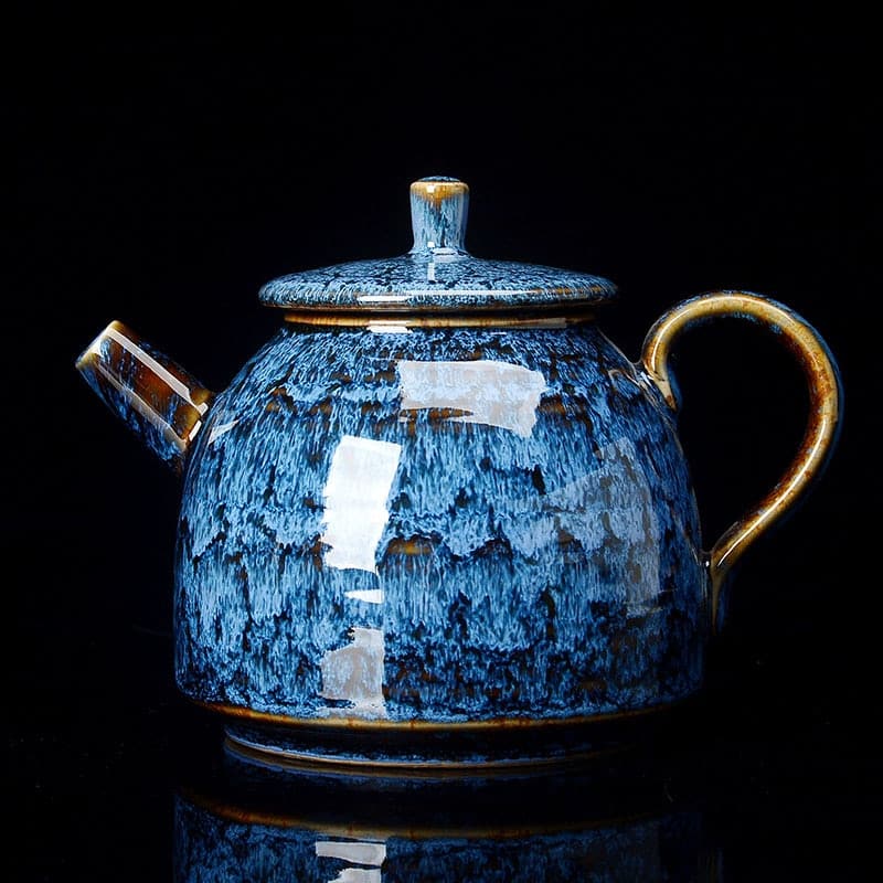 Théière chinoise en céramique 300ML Bleu