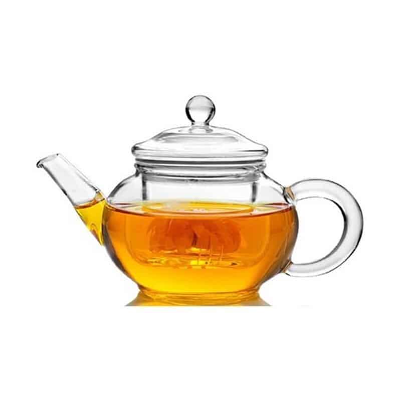 Verre à thé transparent avec filtre Pot