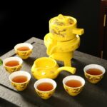 Service à thé turc de voyage en céramique_14