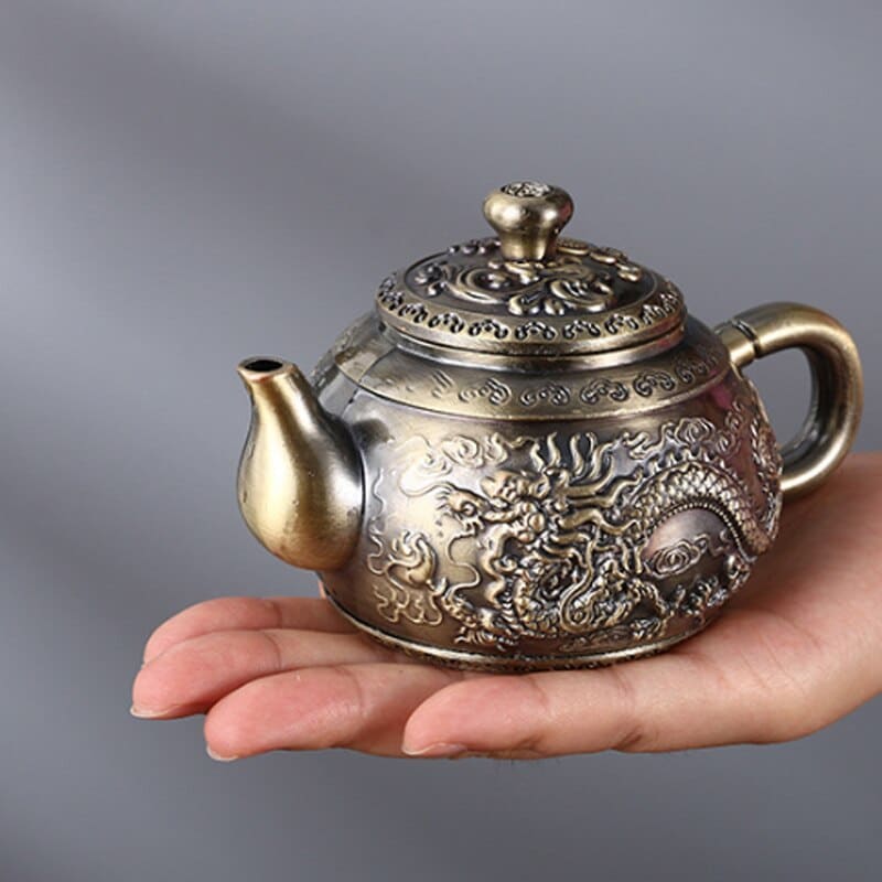 Service à thé turc en bronze Antique_4