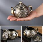 Service à thé turc en bronze Antique_7