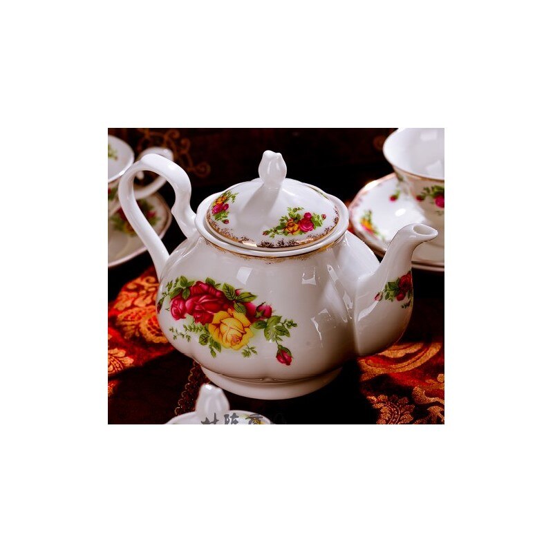 Service à thé anglais Jingdezhen en porcelaine_5