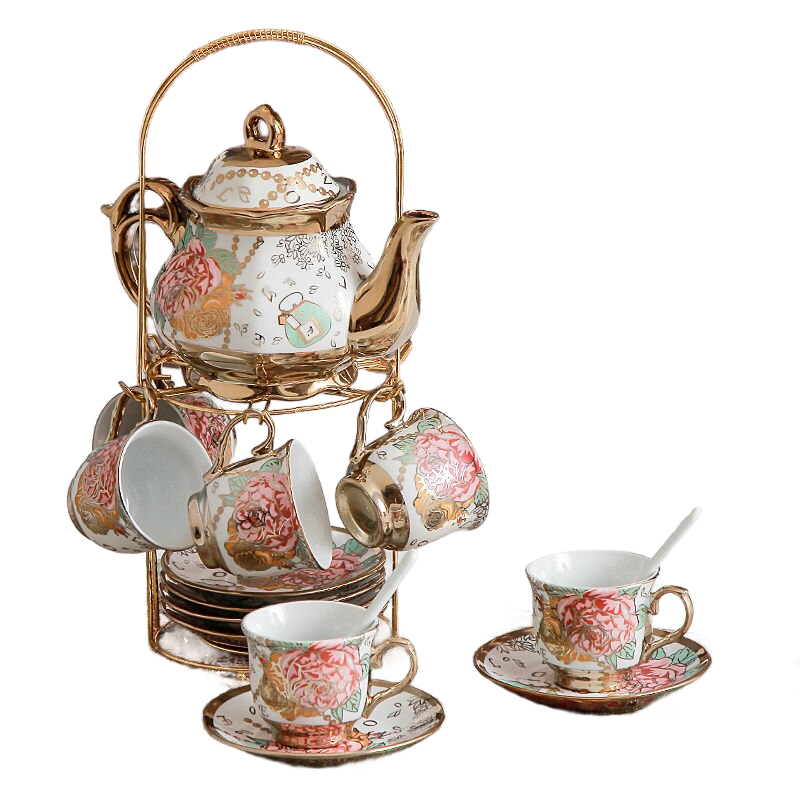 Service à thé élégant en céramique anglais
