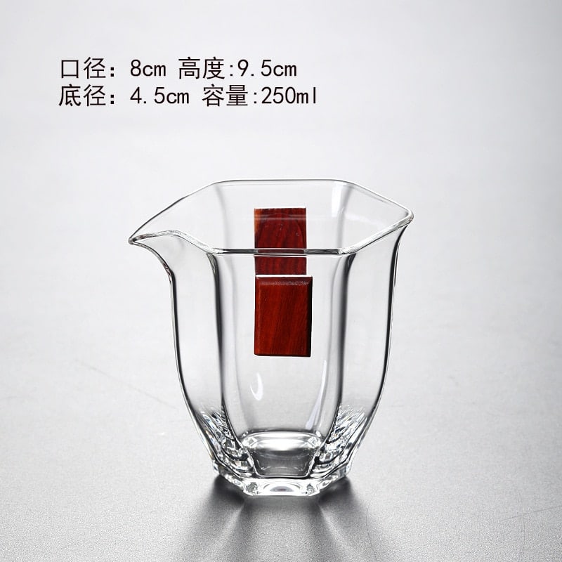 Service à thé en verre borosilicate transparent_11