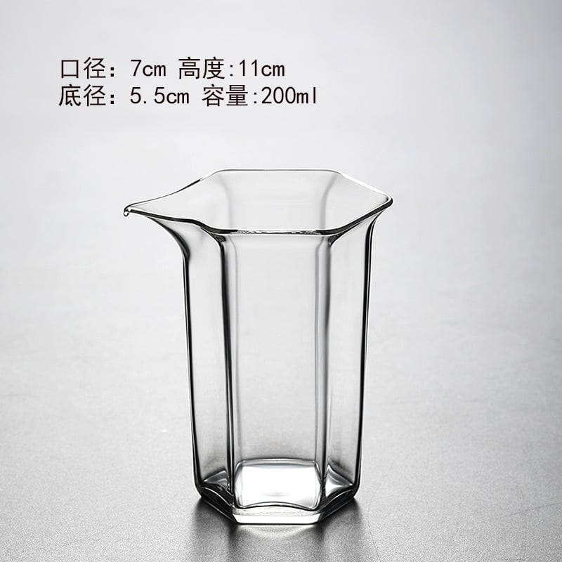 Service à thé en verre borosilicate transparent_13