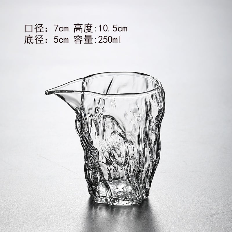 Service à thé en verre borosilicate transparent Chine 301-400ml_