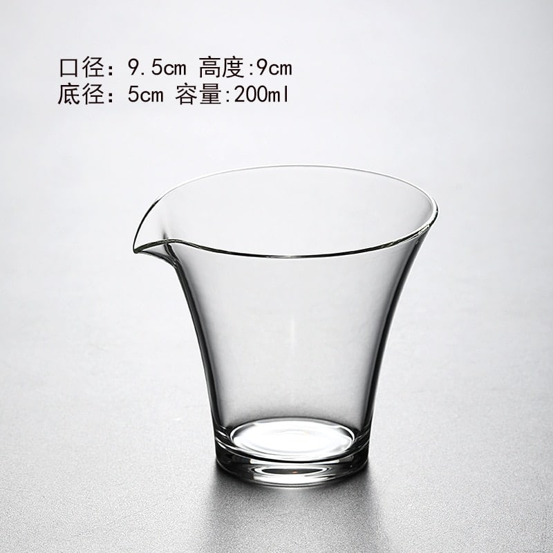 Service à thé en verre borosilicate transparent Chine 301-400ml__