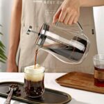 Théière Bincoo portable à double pression en verre épaissi 10