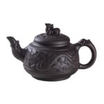 Théière Yixing en céramique d'argile violette de grande capacité_1