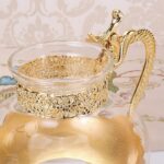 Théière de cuisine orientale en verre doré, style Européen 13