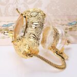 Théière de cuisine orientale en verre doré, style Européen 9