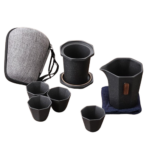 Théière gaiwan en céramique, portable avec sac de voyage 8