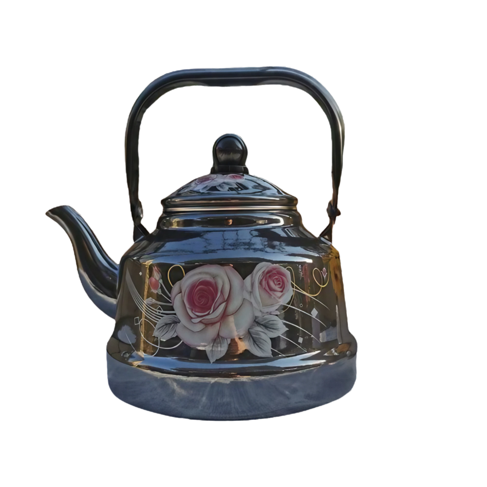 Théière marocaine en porcelaine épaisse à motif fleurie 52