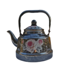 Théière marocaine en porcelaine épaisse à motif fleurie 57