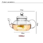 Théière orientale en verre résistante avec infusieur_8