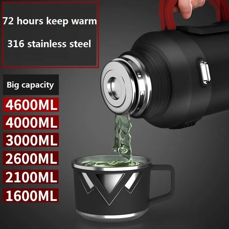 Thermos 3000ml isotherme en acier inoxydable 316 avec sangle_2