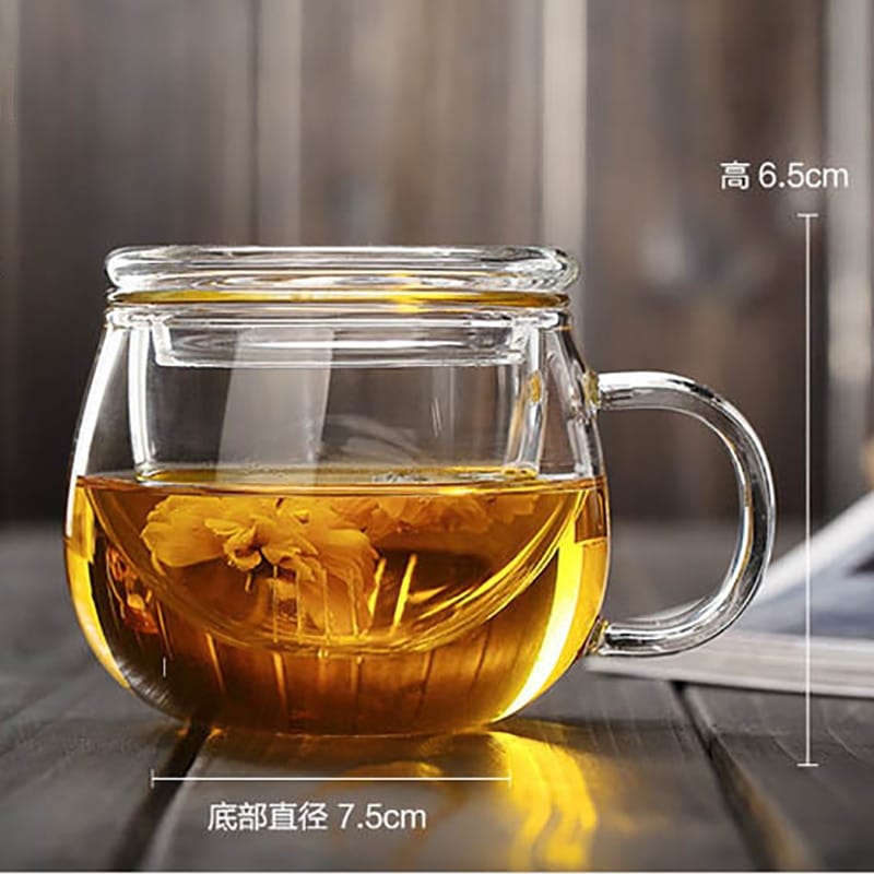Verre à thé transparent avec couvercle très résistant_1